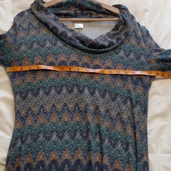 Comfy cowl-neck dress by Berlin designer Size L - Picture 4 of 6